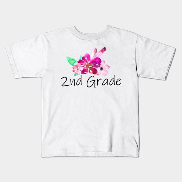 2nd grade design Kids T-Shirt by Anines Atelier